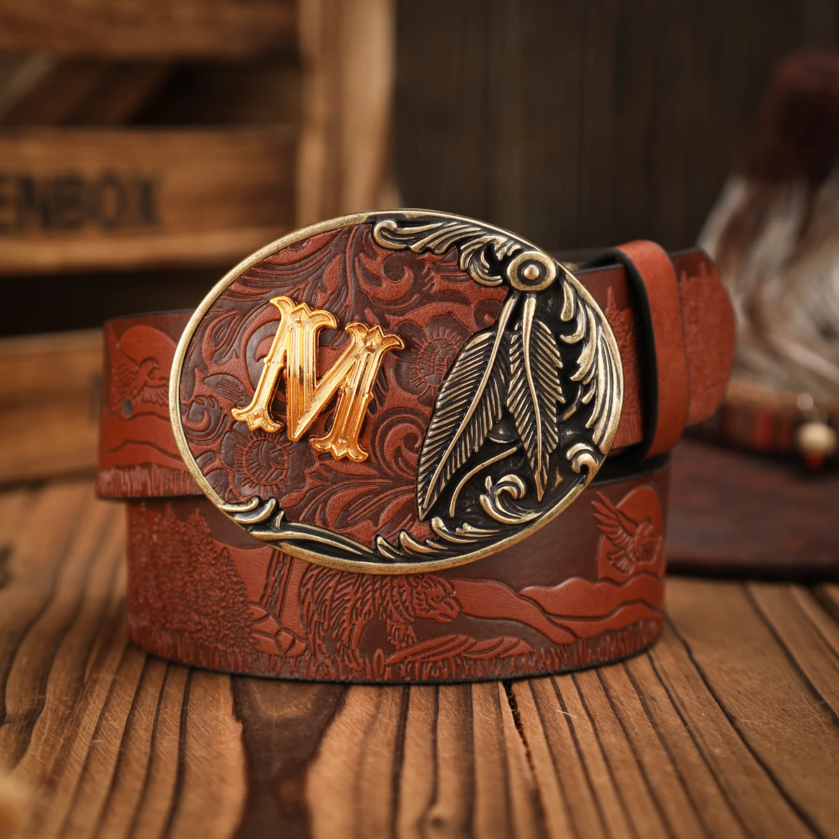 Ein lässiger, individueller und retroartiger Gürtel, ein Kleidungsaccessoire im Western-Stil, Metallschnalle, PU-Gürtel, geeignet für sowohl Männer als auch Frauen – Detail 8