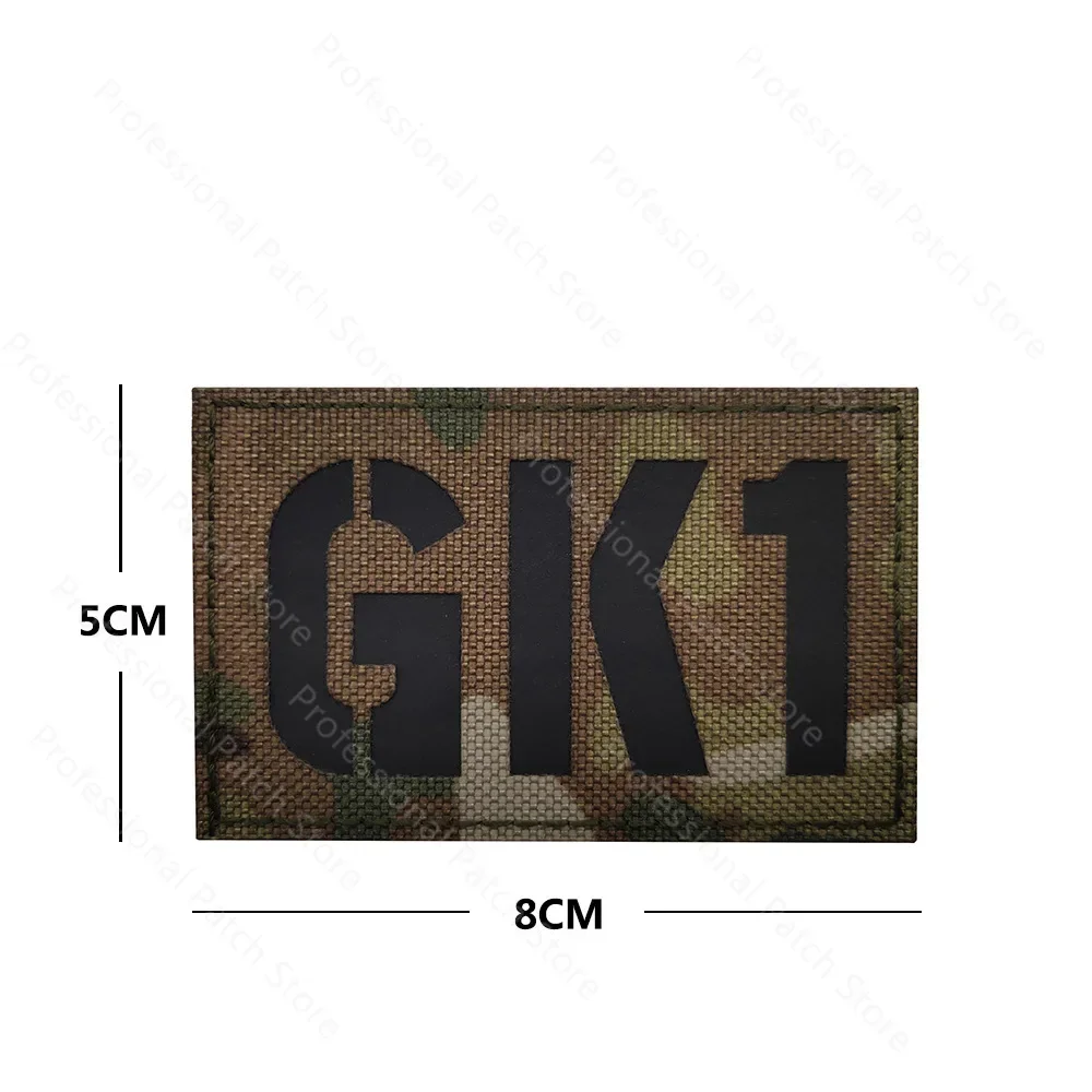 Sigillo chiamata segno Patch GK1 a GK10 sigillo cercapersone numero capitolo MC camouflage armband vest armband A4-1 6 b9 IR Applique Armband