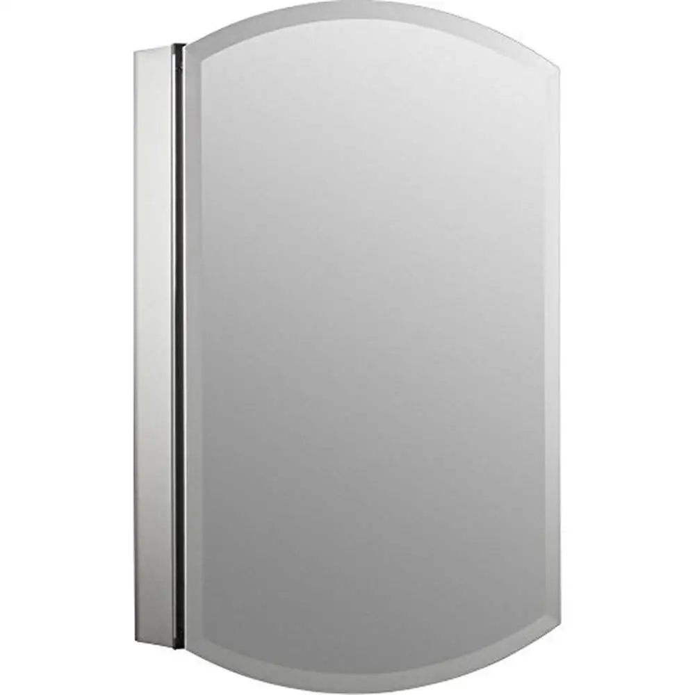 

Archer Aluminum Bathroom Medicine Cabinet Mirror 20"x31" Surface Mount Rust-Free Adjustable Shelves Hinges Two-Way Access