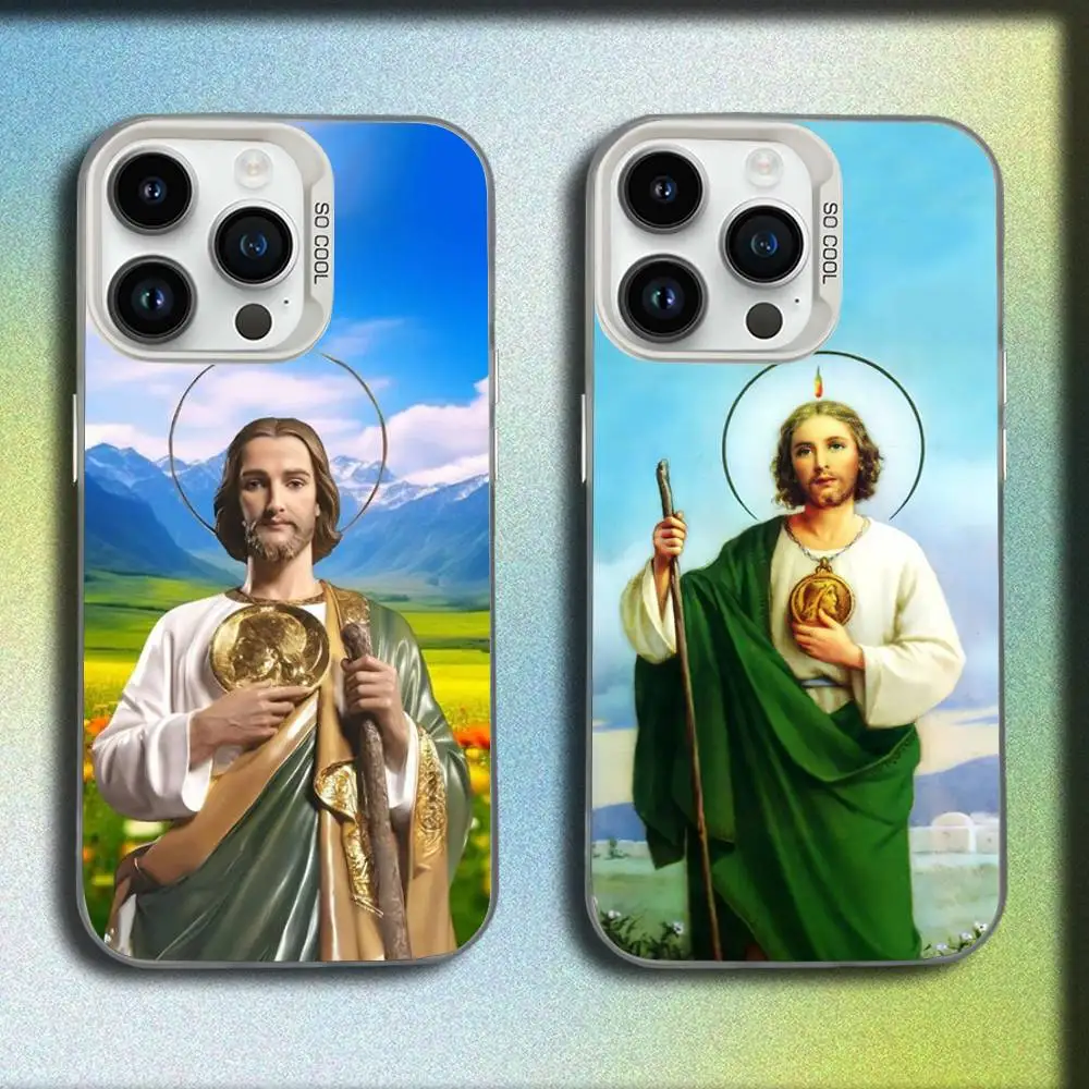 

Jude the Apostle Phone Case For iPhone 17,16,15,14,13,12,11,Pro,Max,Plus,E,SE4,Air,Mini White IMD Box