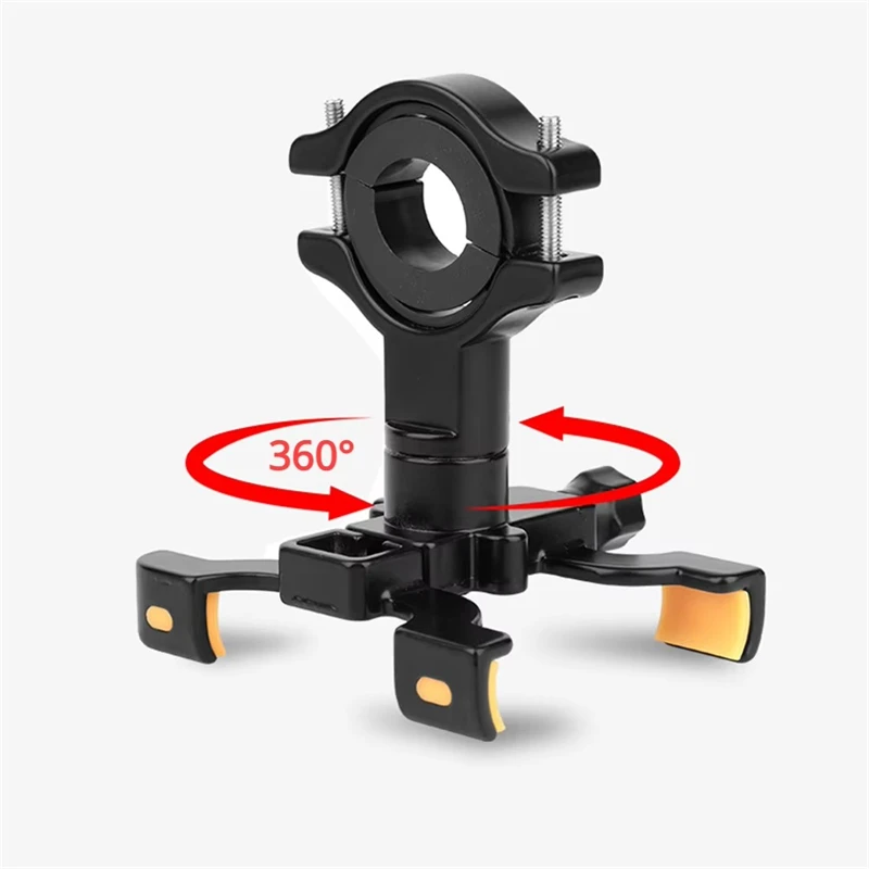 Bicycle Phone Holder Aluminium Mobile Phone Stand 360 Degrees Rotating Adjustable Handlebar Bracket For iPhone Samsung Huawei