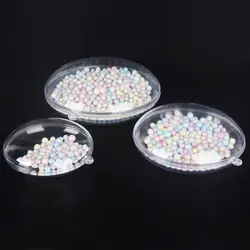 Gifts Box Candy Packing Dry Flower Ball 7/9/11 cm Clear Flat Ball Christmas Ornaments Home Decor Christmas Disc Balls