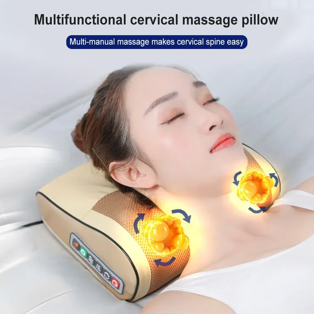 

Electric Neck Massager Pillow Multifunctional Massage Pillow Device Massageador Relaxation Pillow Massager