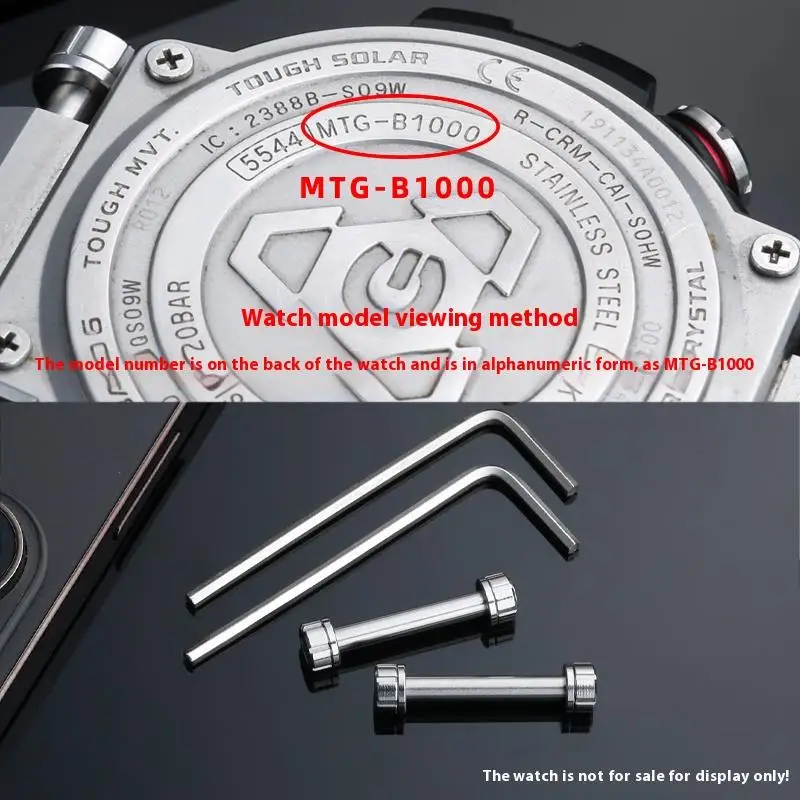 High Quality Stainless Steel Screw Rod For Casio G-shock MTG-B1000 Strap Connecting Rod Accessories