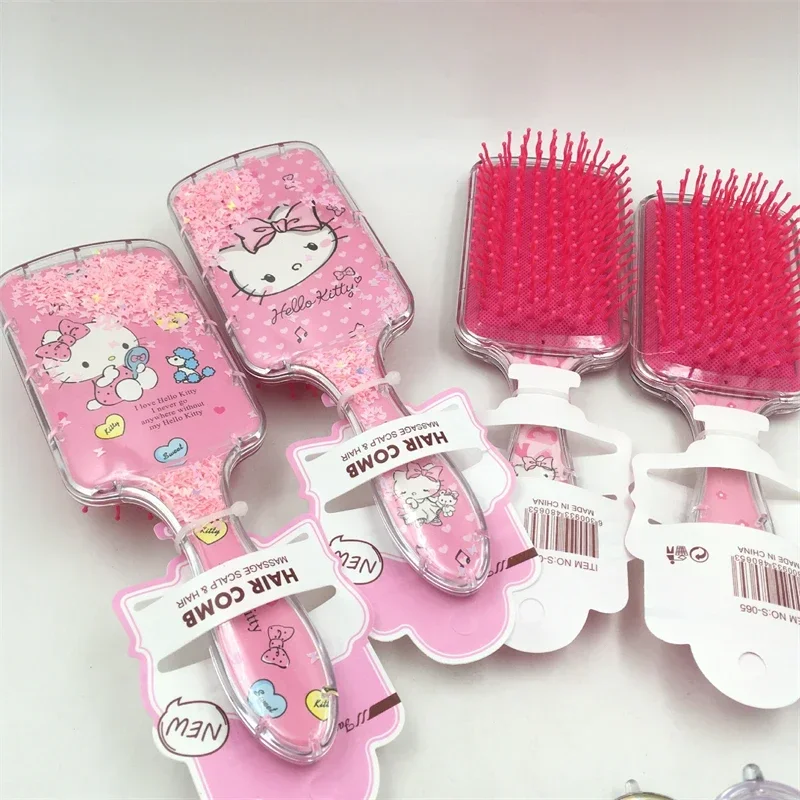 Sanrio Hello Kitty Comb Cute Anime Cartoon Children Air Cushion Comb Fashion Massage portable Hairdressing Comb Holiday Gifts