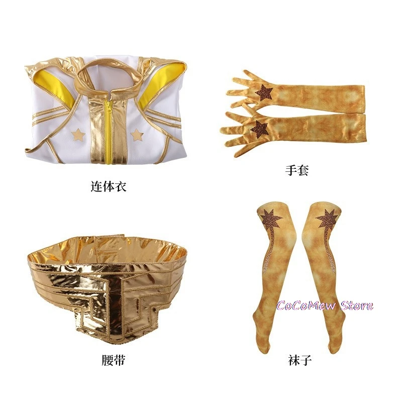 ภาพยนตร์เด็กชายStarlight Superheroแอนนี่กรกฎาคมคอสเพลย์เครื่องแต่งกายผู้หญิงJumpsuitเข็มขัดถุงมือถุงเท้าชุดบอดี้สูทปาร์ตี้ฮาโลวีน