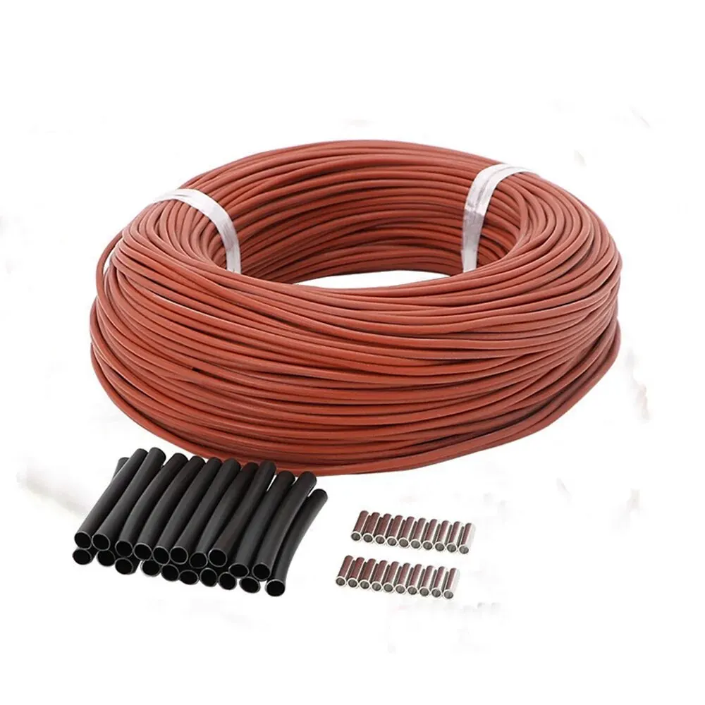 MINCO HEAT 5 ~ 100M Kabel grzejny z włókna węglowego na podczerwień 12K 33ohm Cewka 3mm ± 0,2 Przewody do ogrzewania podłogowego