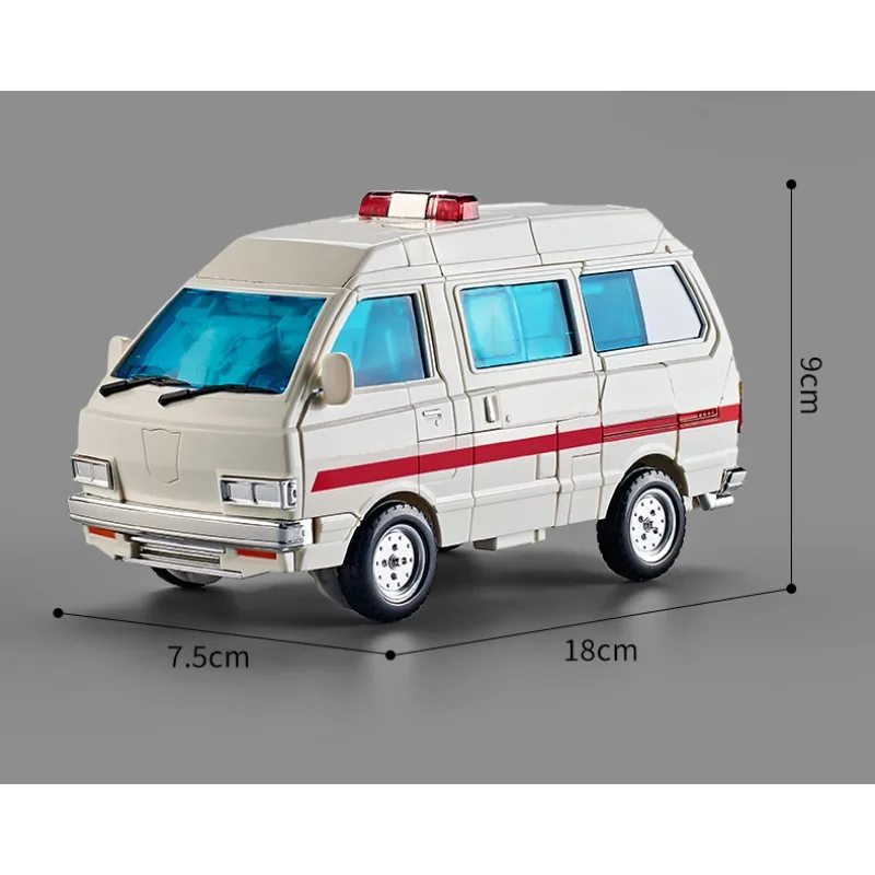 Transformatie KO MP30 Vergrote versie Ambulance Transformatie Speelgoedmodel G1 Filmversie Auto Robot Beeldje