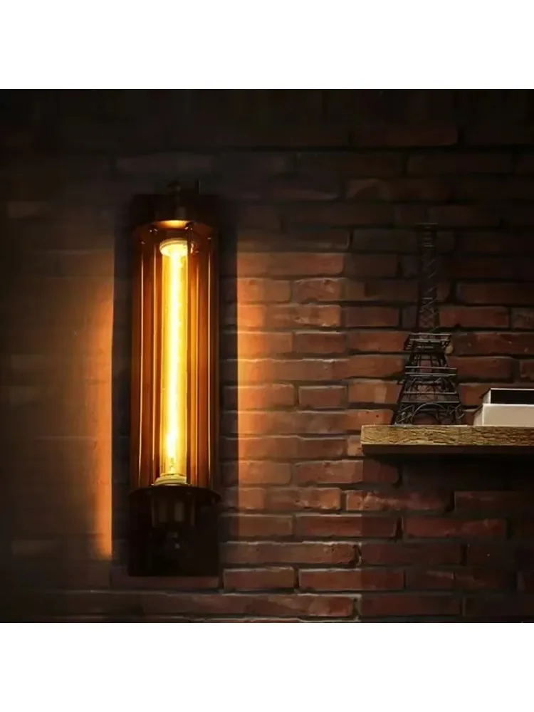 Retro industriële stijl ijzeren wandlamp gang trap restaurant zolder slaapkamer lamp nachtkastje huis decor binnen LED-verlichting - afbeelding 2