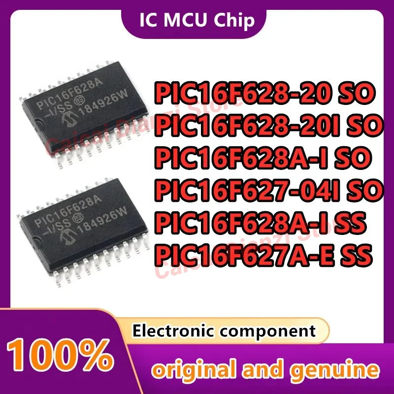 PIC16F628A-I/SS PIC16F627A-E PIC16F628A-I/SO PIC16F628-20 PIC16F627-04I PIC16F628-20I New Microcontroller (MCU/MPU/SOC) IC  5PCS