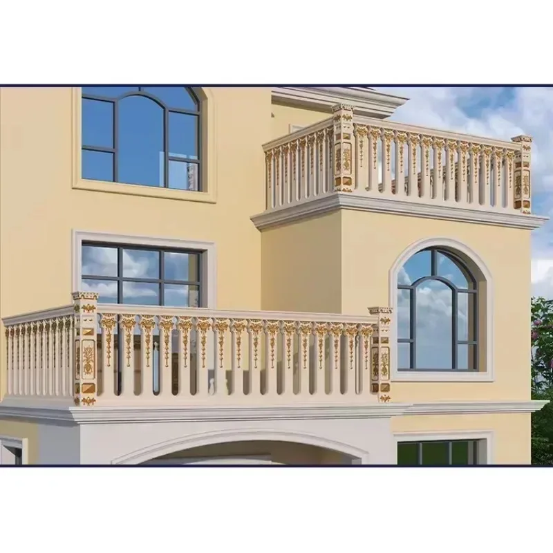 Hot sales panels wall slab pole curved railing handrail bollard balustrades fence mould cement concrete baluster mold