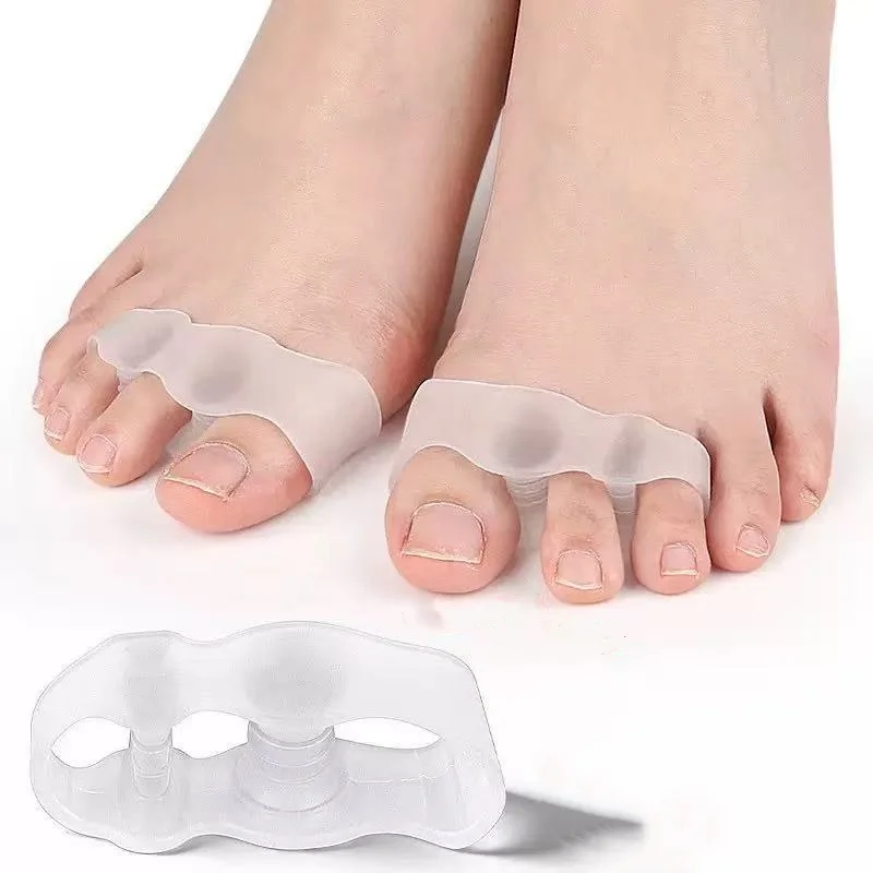 1 Pair of Silicone Toe Separators for Big Toes, Breathable, Soft, and Flexible, Prevent Friction, Suitable for Men and Women to Wear with Shoes