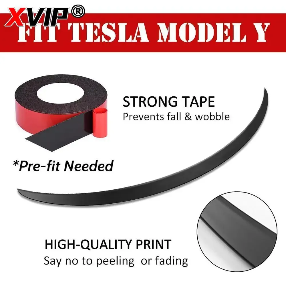 XVIP Spoiler For Tesla Model Y 21-24 Accessories Spoilers Wings for Tesla Model 3 17-23 Accessories 3 Highland 2024 ABS Material