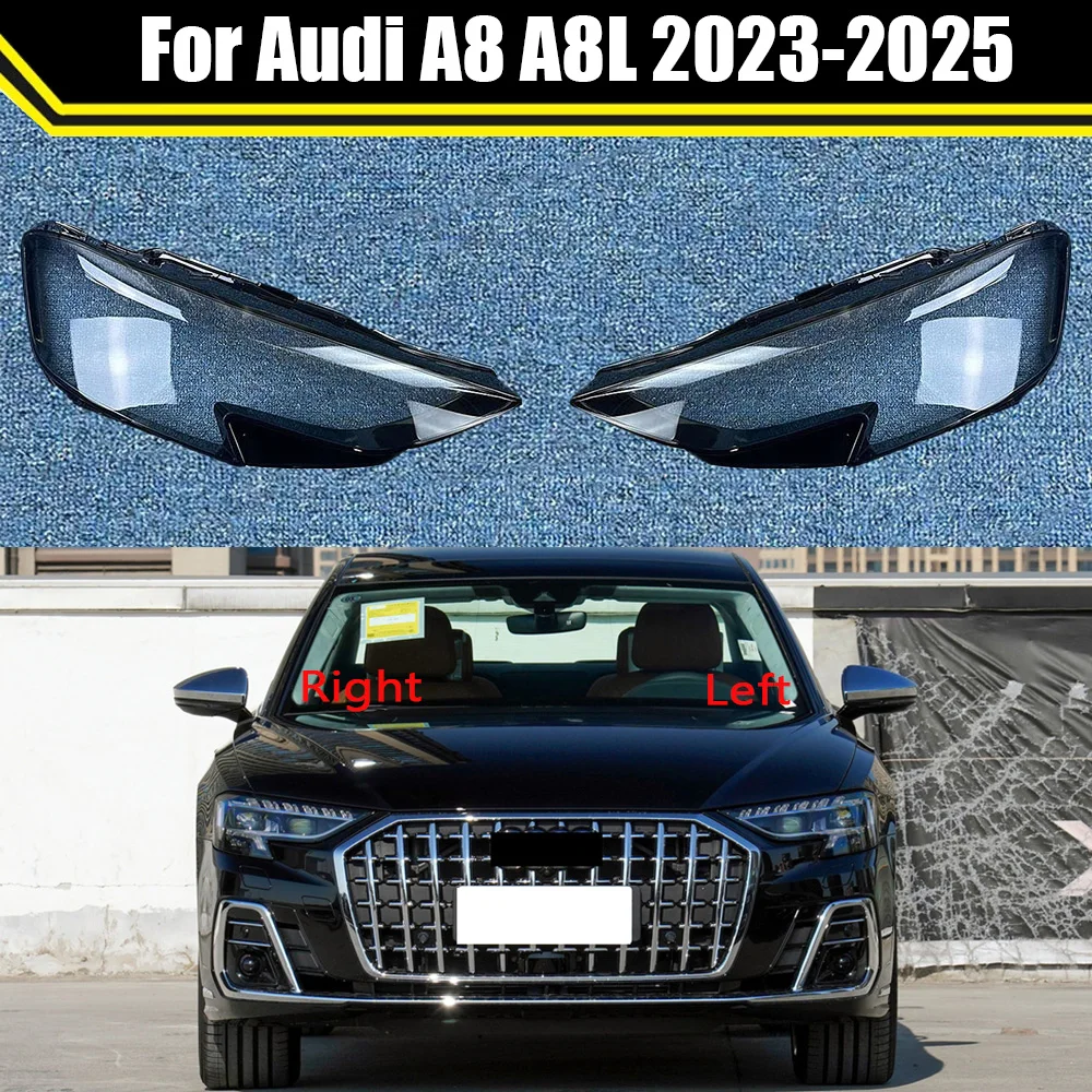

Auto Light Lamp For Audi A8 A8L 2023 2024 2025 Headlight Cover Lens Clear Shell Front Headlamp Transparent Lampshade Lampcover
