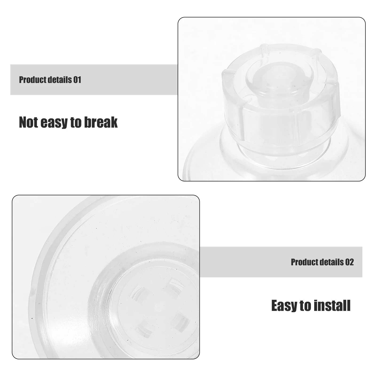 

5pcs Awning Suction Cups Heavy Duty Camper Canopy Glass Fixing Sturdy Pp Material Wind Resistant Strong Mounting Pads For
