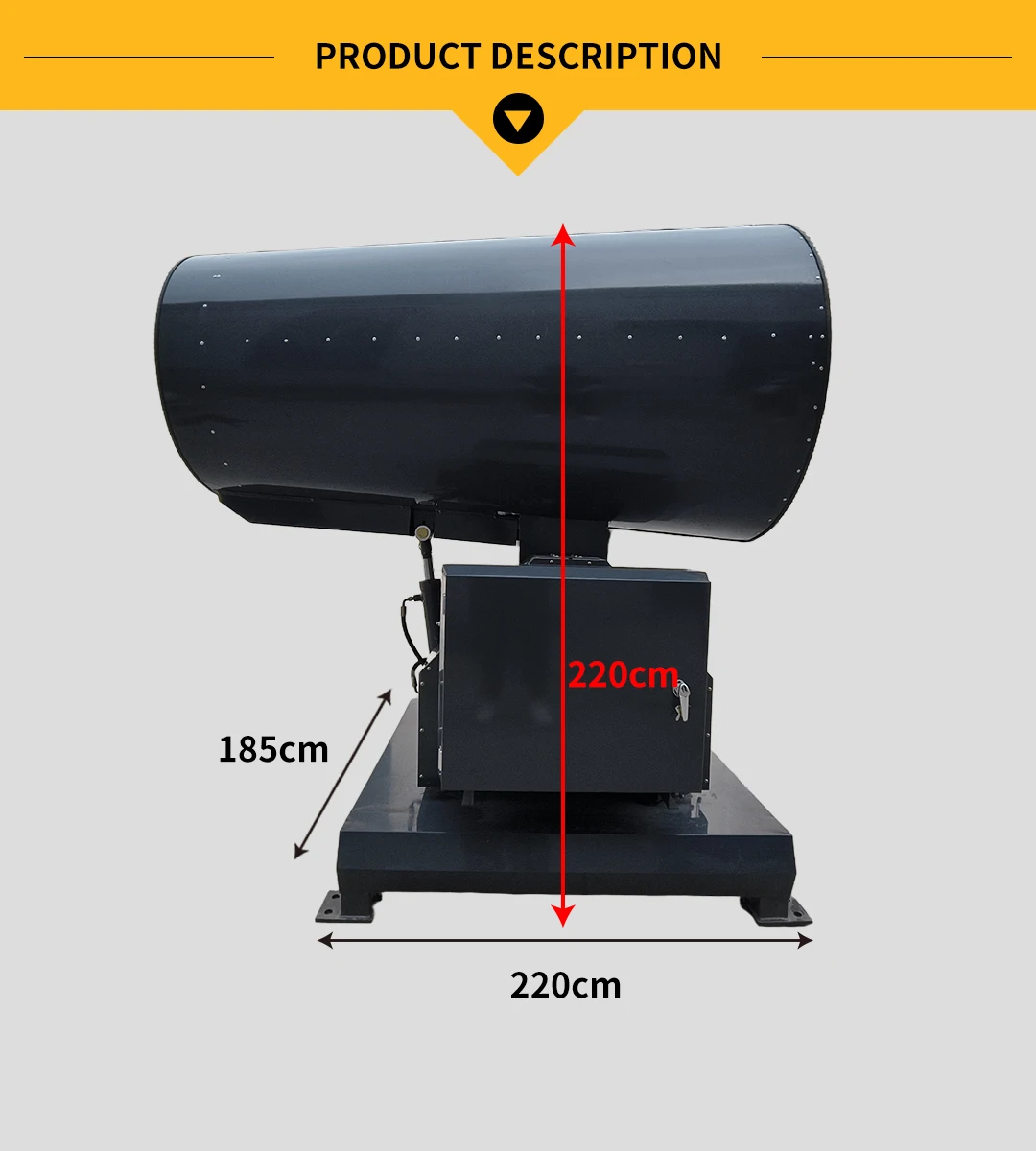 

Fog Cannon Machine, Industrial Fog Cannon Machine, Vehicle-mounted Fog Sprayer, High-range Cooling, Spraying, And Dust Removal