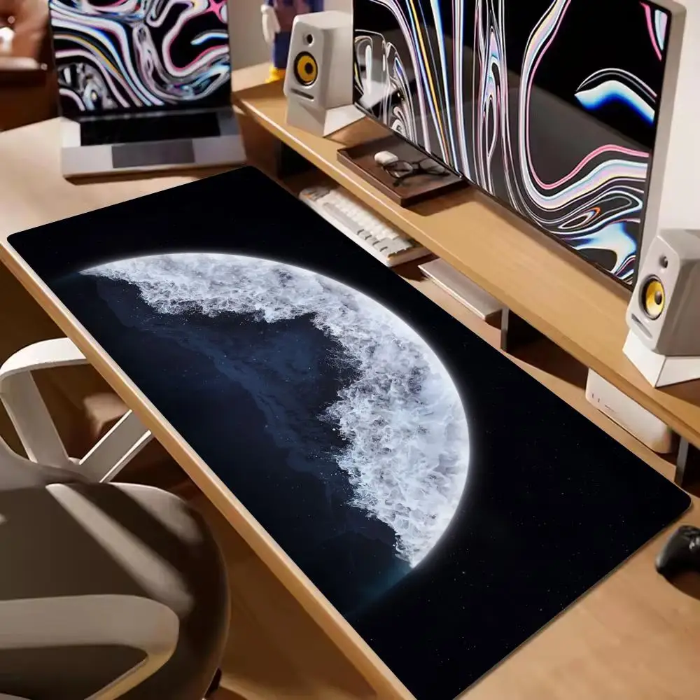 Wave Art Mouse Pad XXL Computer Accessories Office Game Table Mats Rubber Anti-slip Gaming Keyboard Mousepads XL Desk Pads 40X90