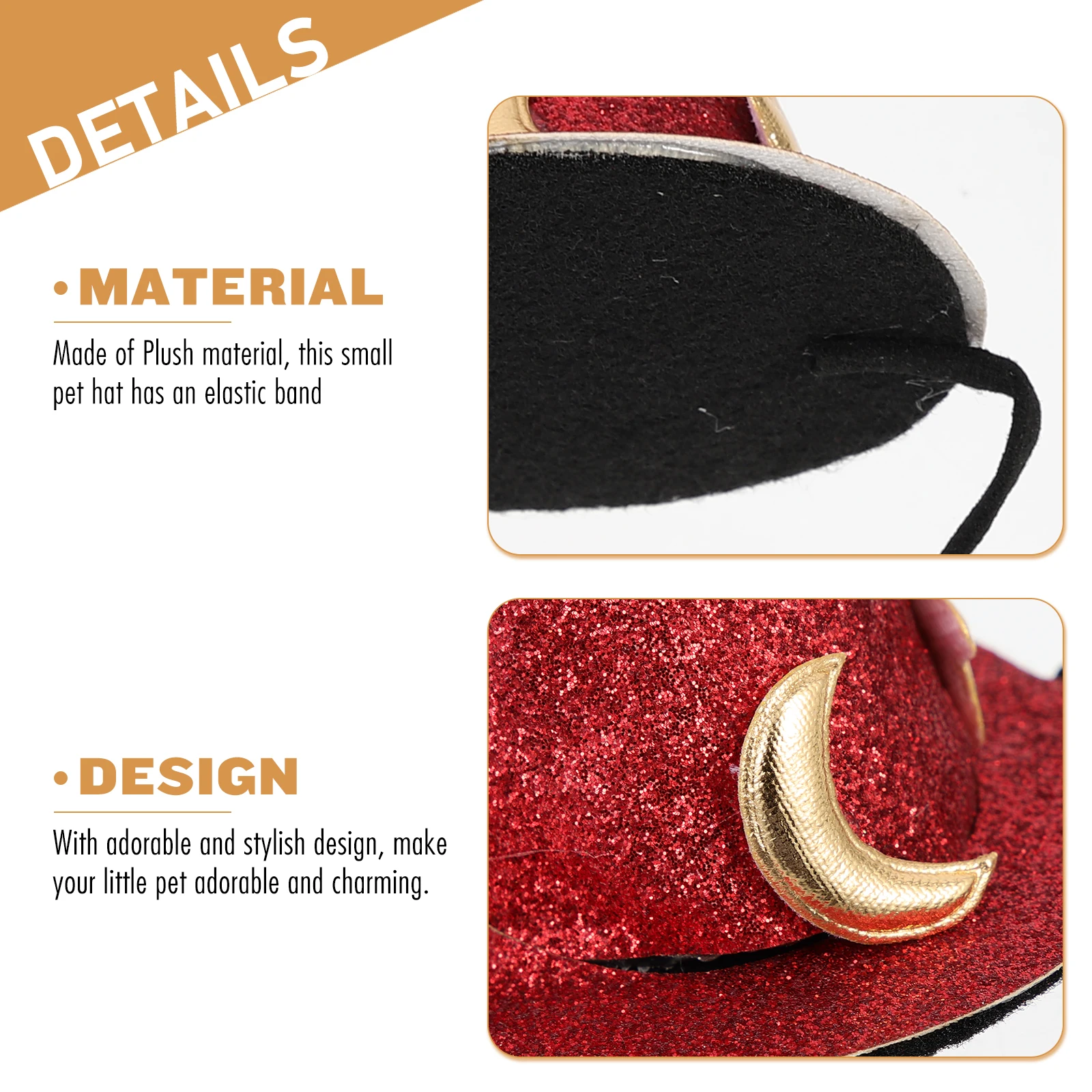 

Guinea Pig Accessories Pet Hat Animal Hats Mini for Small Family Red Hamster Headwear