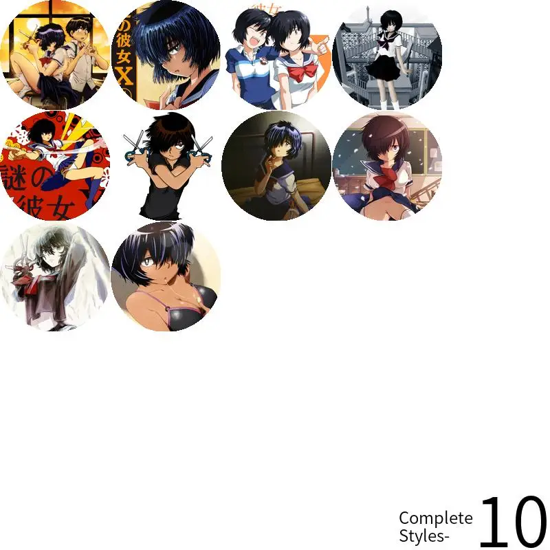 Urabe Mikoto KanojoX Game Anime Character Badge Brooch anchor Peripherals Pin Personalized Cartoon Hat Pupil Children's gift