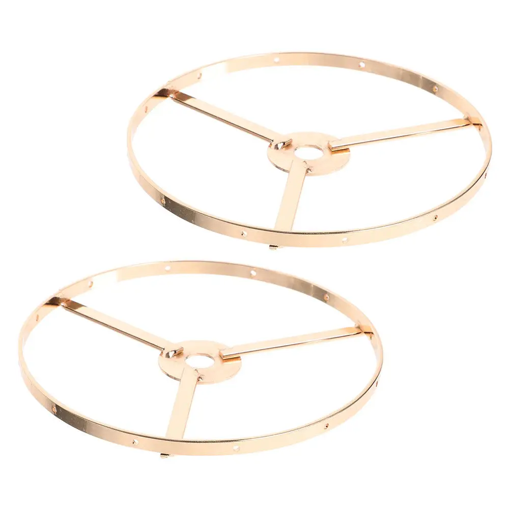 

Комплект из 2-х железных колец-держателей для абажуров E27, круглые, стабильные, 13 см, для настольных, напольных и подвесных светильников