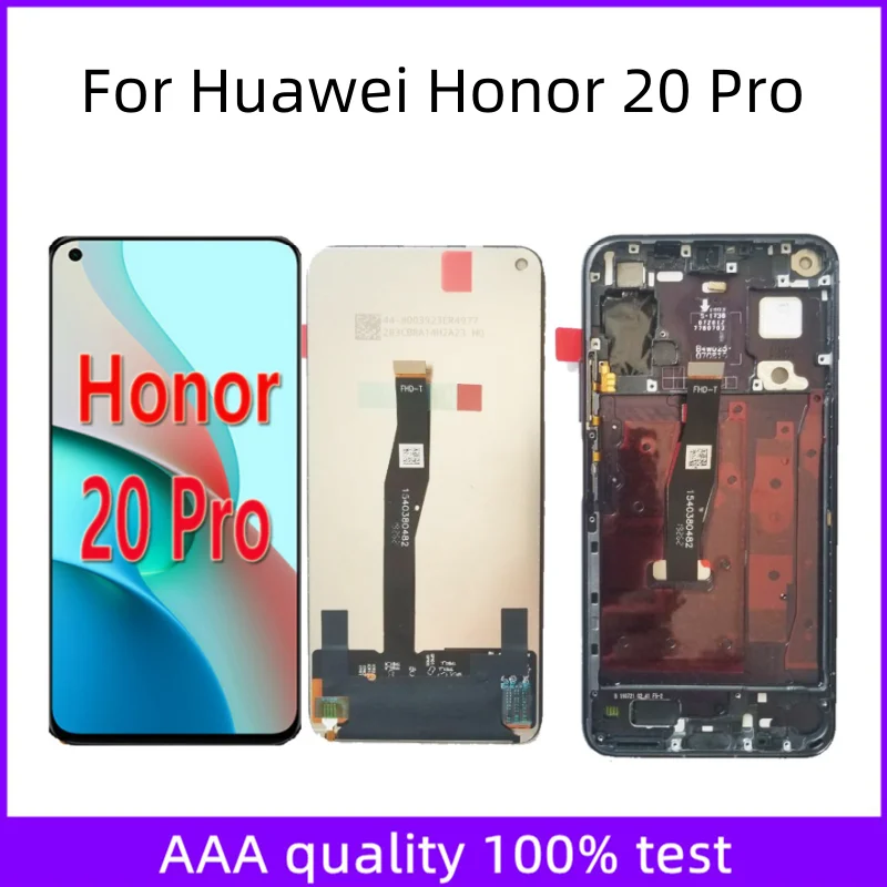 

6.26" For Huawei Honor 20 Pro LCD Display Touch Screen Digitizer Replacement YAL-AL10 YAL-L41 LCD Glass Display