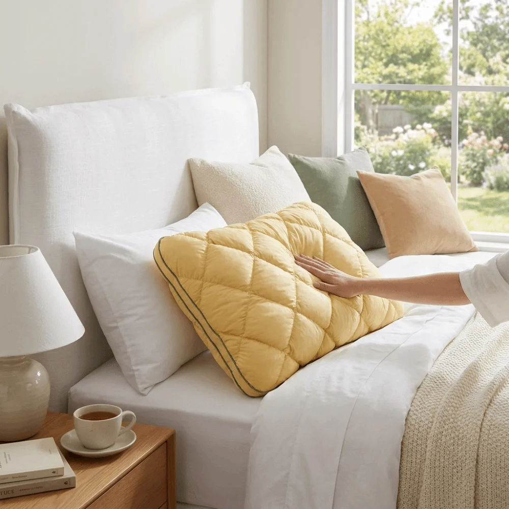 High Resilience Pineapple Bread Pillow Fluffy Quick Rebound Sleep Aid Pillow Non-Sagging Soft