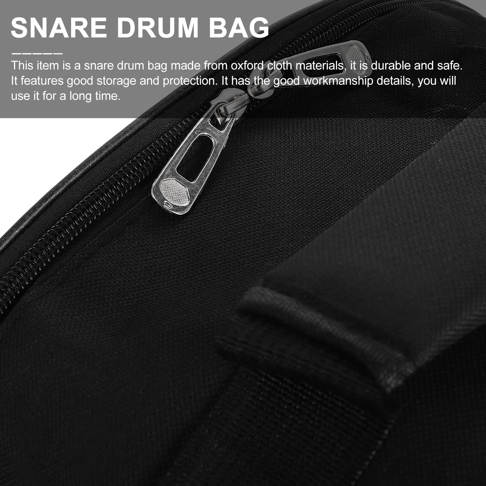 

Snare Drum Carrying Pouch Strong Oxford Cloth Built-in Organizer for Drumsticks Easy Hand Carry Protection for Music Instruments