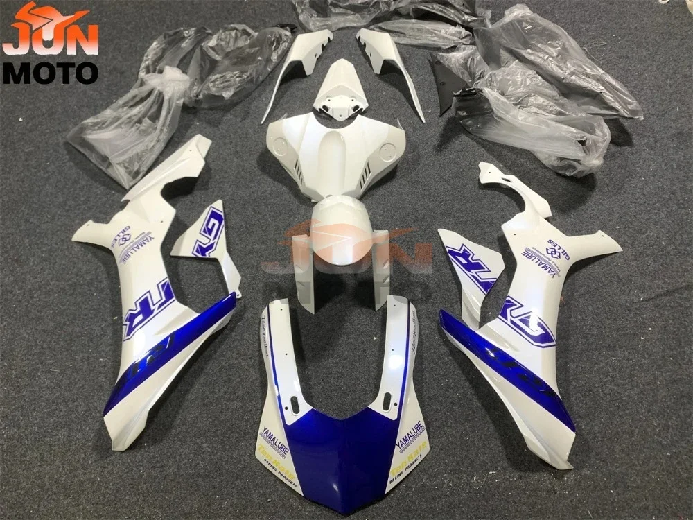 JUN Fit For YZF-R1 15 16 17 18 19 YZF1000 2015 2016 2017 2018 2019 Motorcycle Fairing Kit Fairing Black Blue motorcycle housing