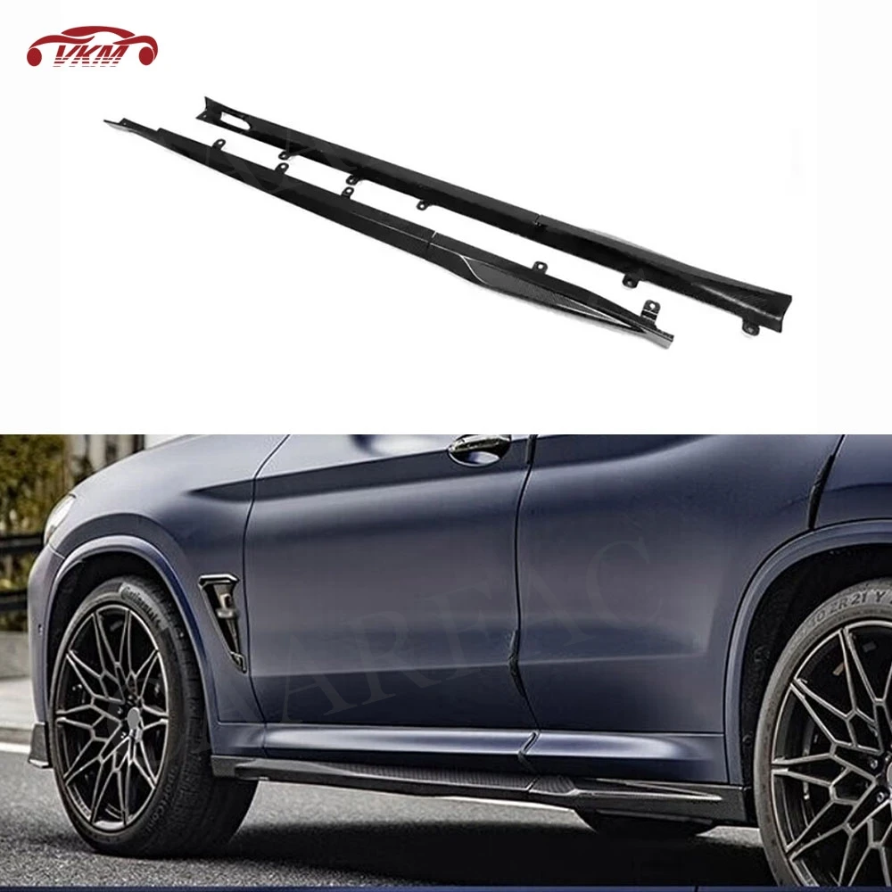 

Dry Carbon Fiber for BMW X3M F97 2022+ Side Skirts Aprons Rocker Panel Lip Splitter Spoiler Bumper Extension FRP Accessories