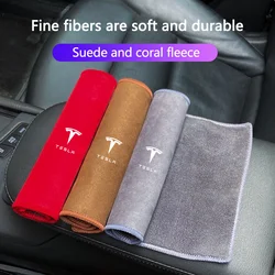 New High-end Microfiber Auto Wash Towel Car Cleaning Drying Cloth Hemming For Tesla Model 3 Model S X Model Y Roadster Space X