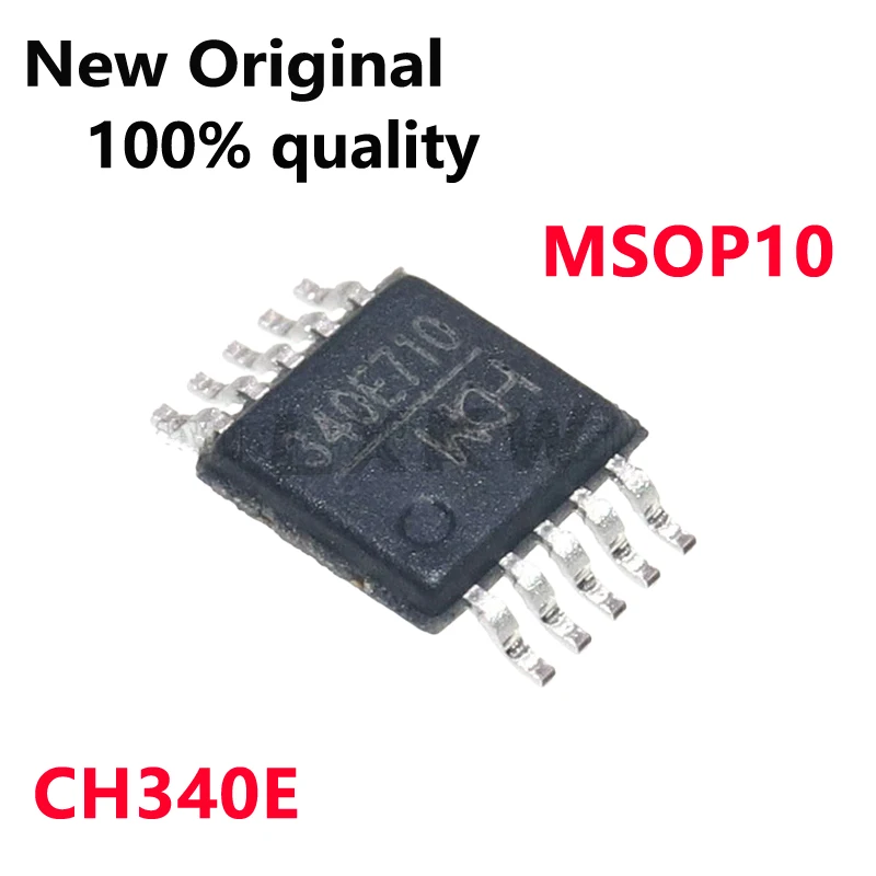 5-10/PCS New Original CH340E 340E MSOP10 built-in crystal USB to serial port chip In Stock