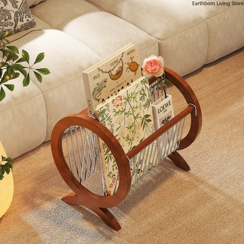 French Vintage Living Room Magazine Racks Luxury Storage Antique Magazine Racks Bedside Office Furniture Das Magazin ZY40ZZJ