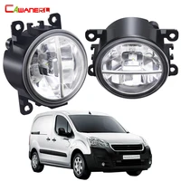 2X30W coche pasajero + conductor LED conjunto de luz antiniebla 6000LM lámpara de circulación diurna antiniebla DRL para Peugeot Partner Tepee 2012-2022