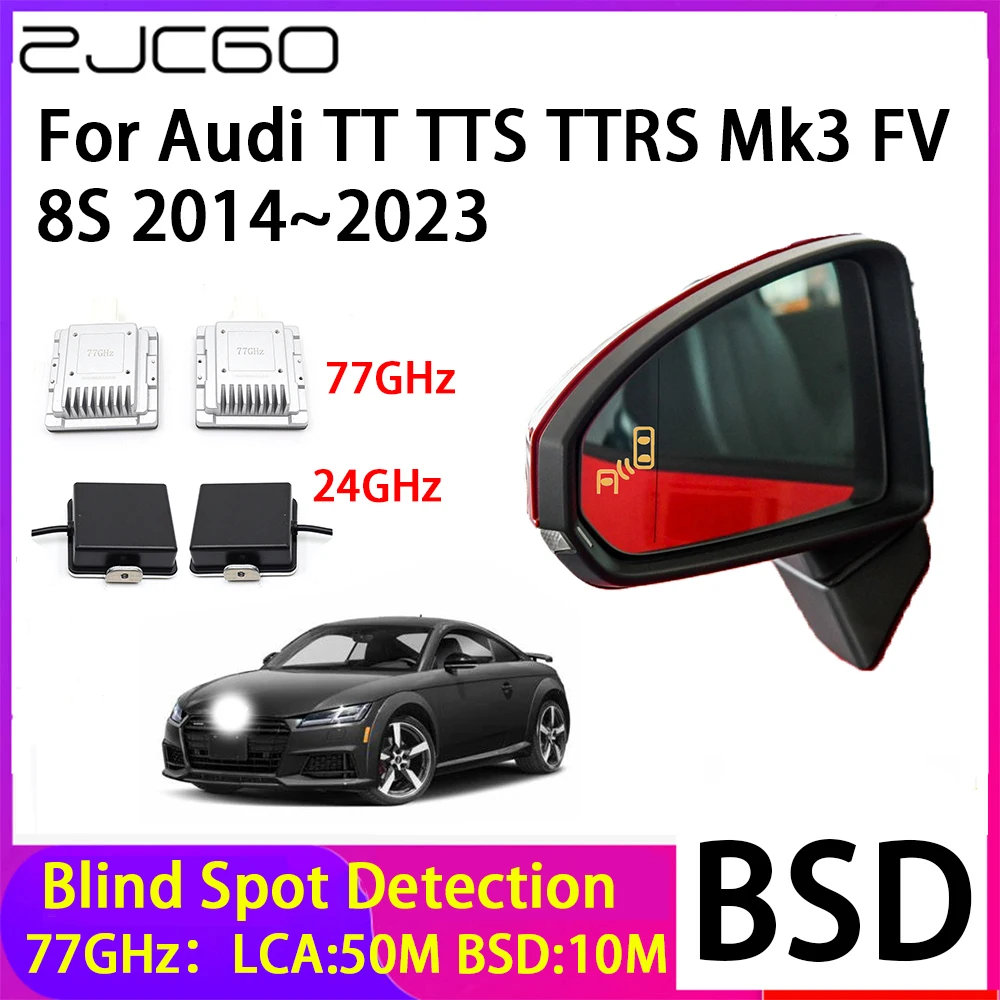 

ZJCGO Car Blind Spot Detection BSD Mirror Rear Radar Detection System for Audi TT TTS TTRS Mk3 FV 8S 2014~2023