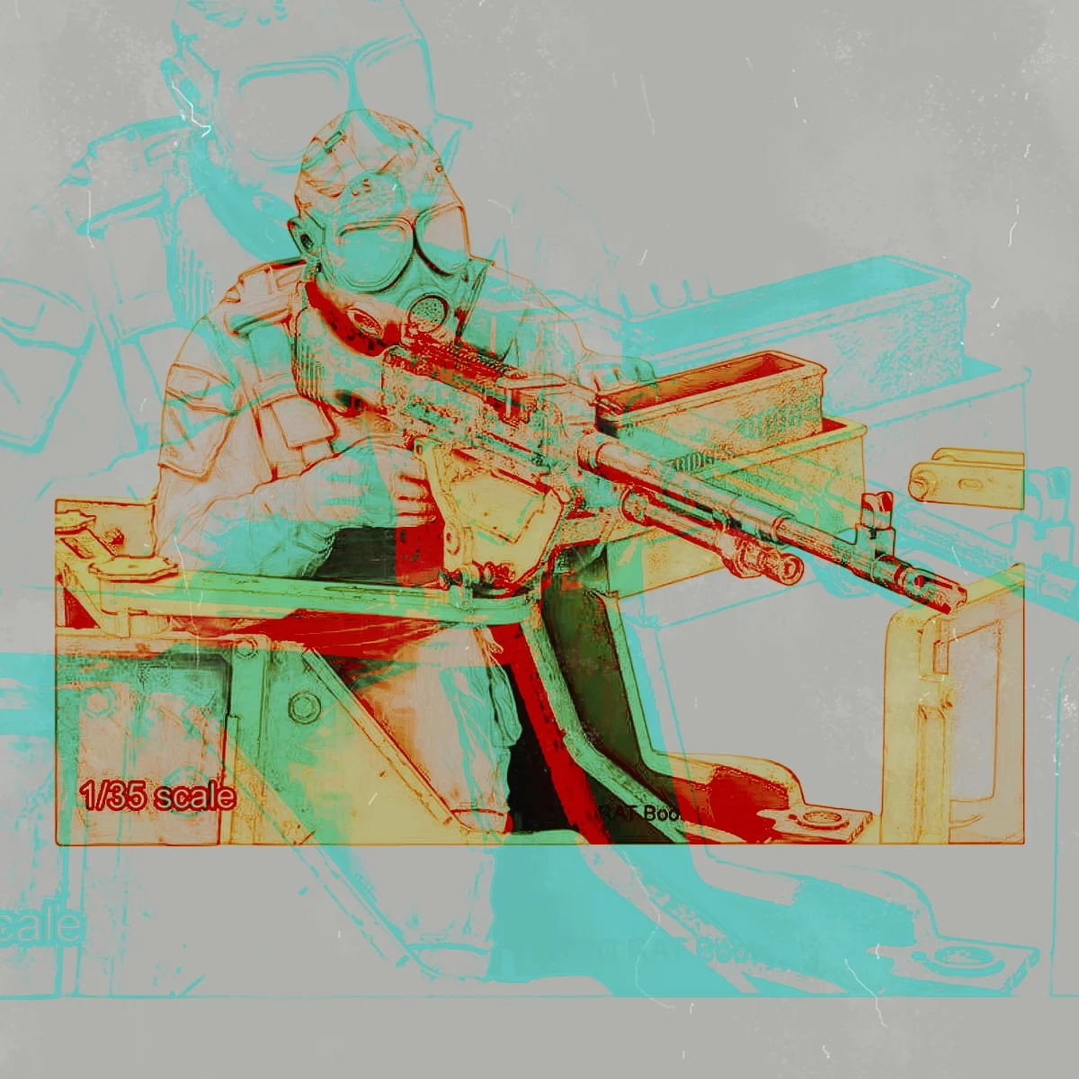 

Набор неокрашенных фигурок из смолы в масштабе 1/35, военная тематика, Корпус морской пехоты США (1 человек), в разобранном и неокрашенном виде, GK, 1253R