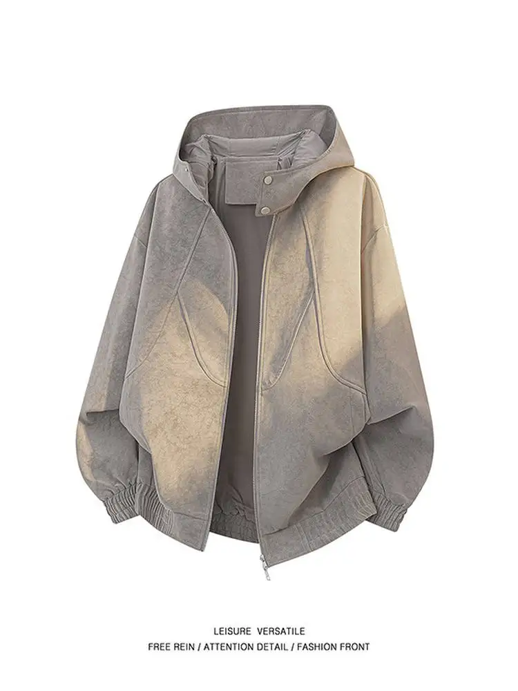 

Mark Fairwe American Sle Casual Jaet Men's Trendy Design Sensation Leather Coat Spring Autumn Wearable Polyester Fiber