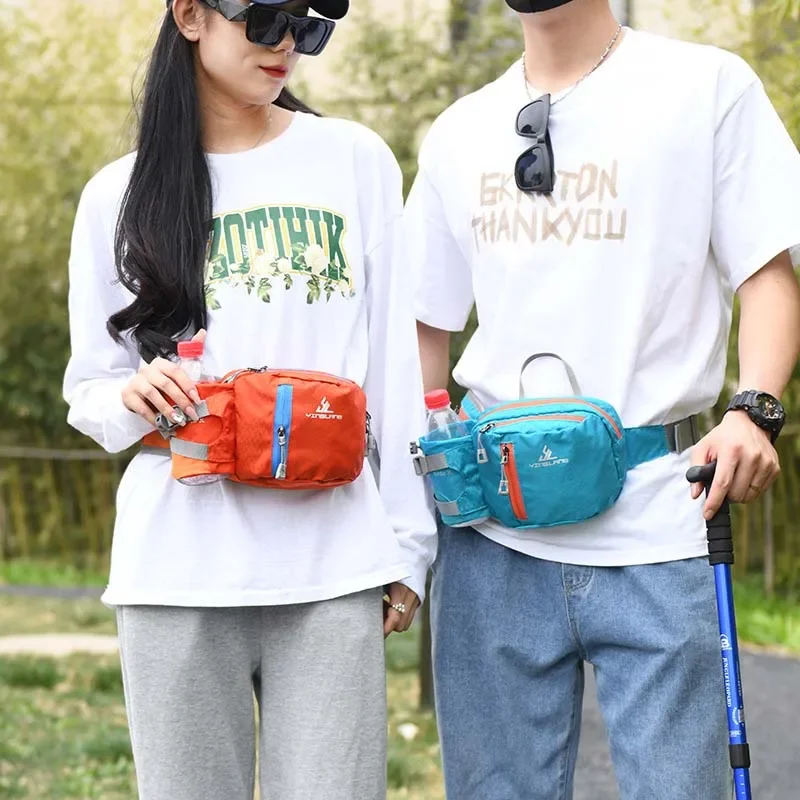 

Outdoor Hiking Bag Waist Belt Pack Marathon Gym Sport Water Bottle Pouch Women Men Fanny Waist Pack Cycling Riding Phone Pocket