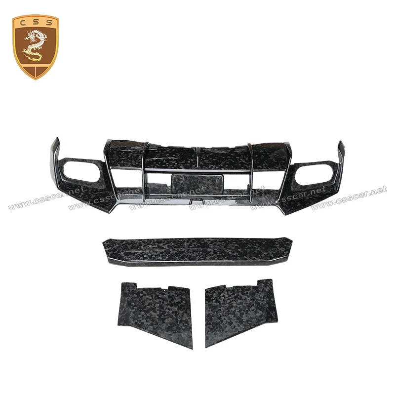 High Quality Dry Carbon Fiber Wing Spolier Lid with Base For Huracan LP580/LP610/LP640 MSY Side Skirts Rocker Panel Extension