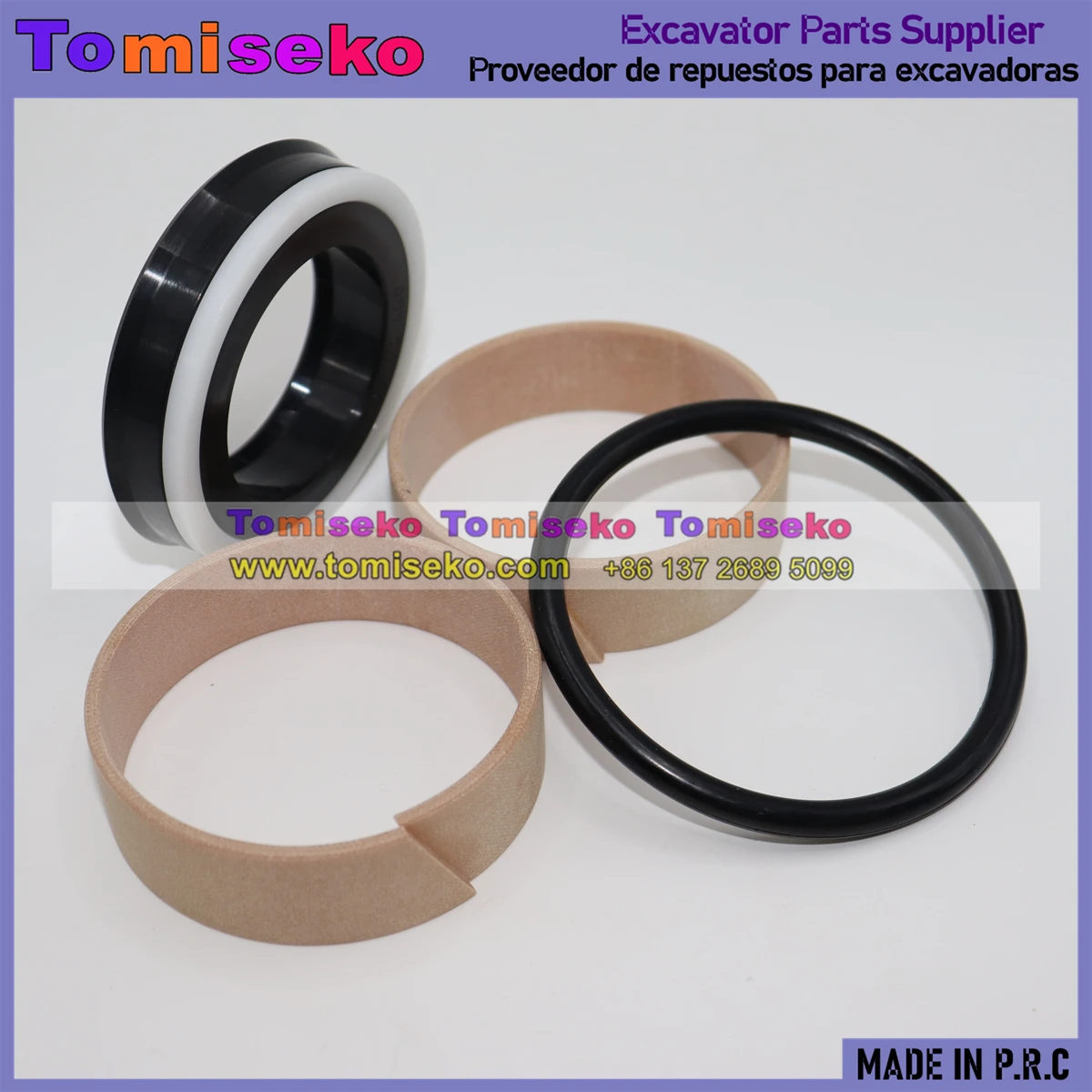 Seal Kit For Komatsu Excavator PC100-5 PC120-5 PC130-5 Idler Cushion Track Adjuster Cylinder