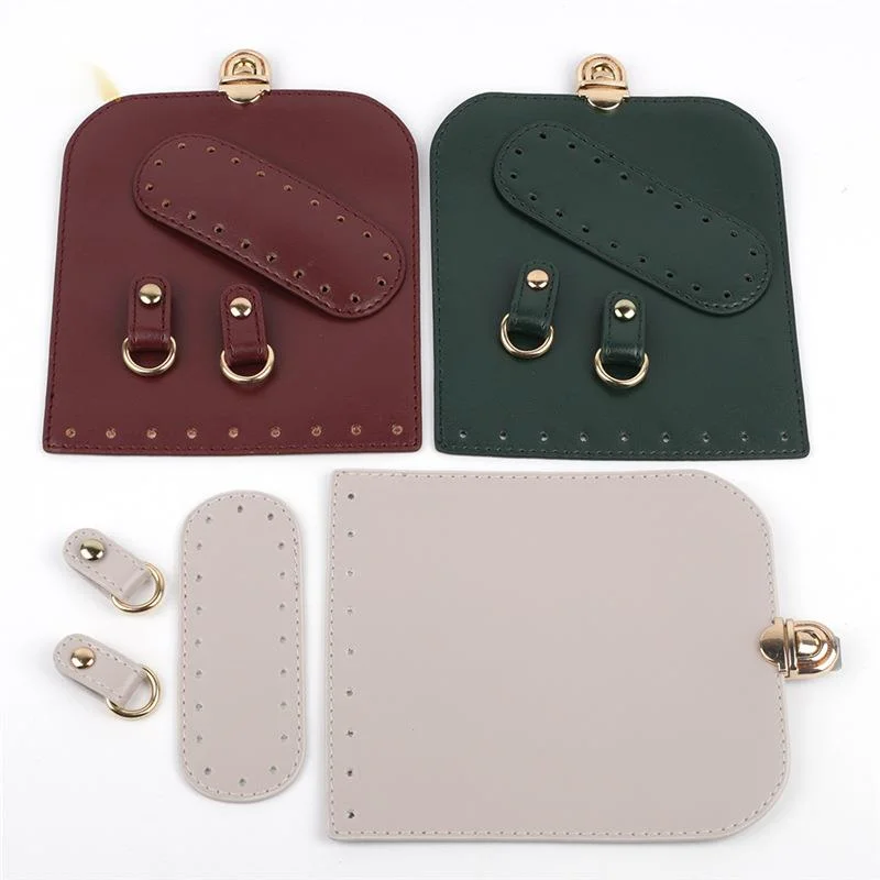 

Handmade Bag Bottom Flap Cover Hardware For Bags DIY HandBag Shoulder Straps For Knitting Bags Handbag Crossbody Bag Accessories