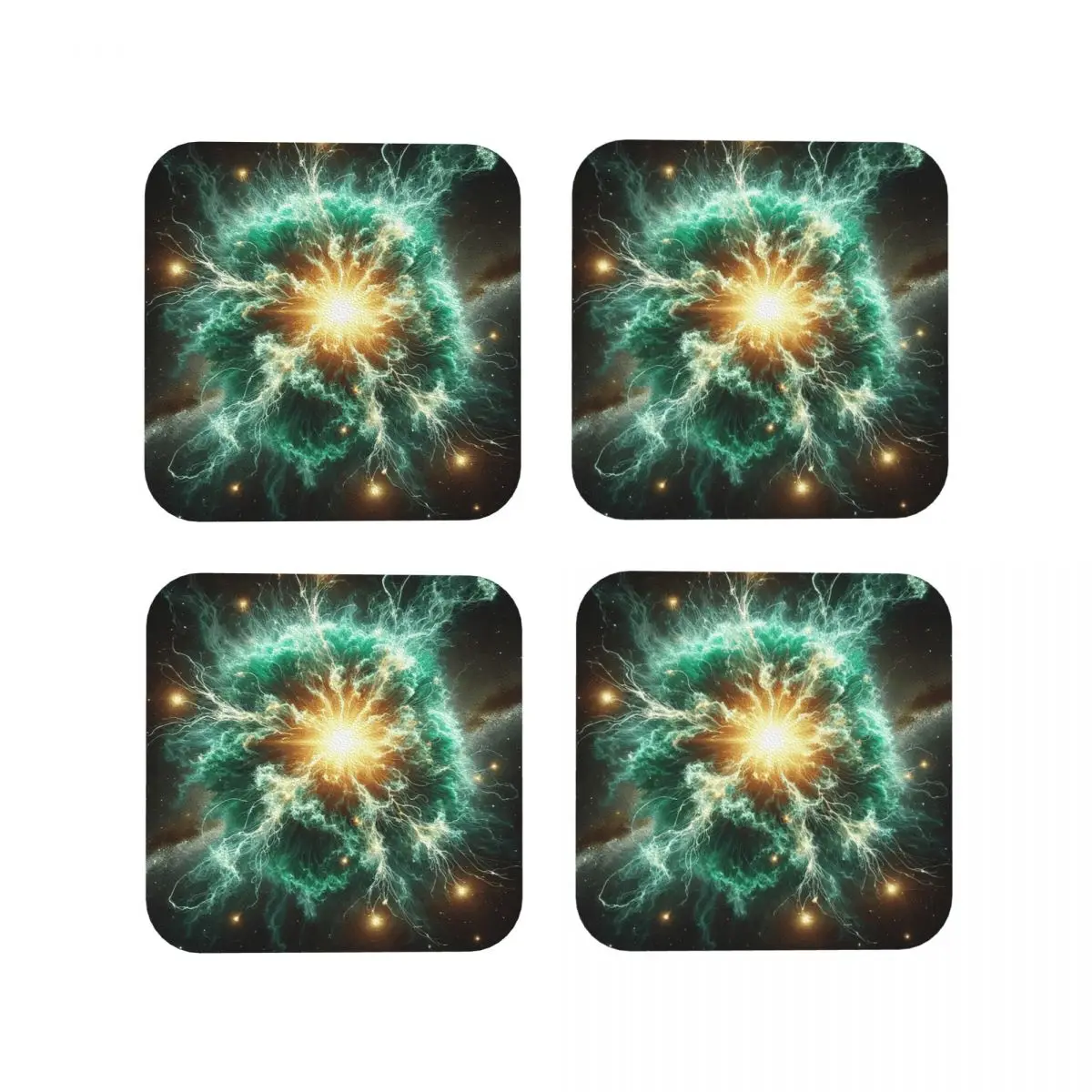 

Подставки для глубокого пространства, кухонные салфетки, нескользящие изоляционные коврики для чашек, кофейные коврики для декора, домашняя посуда, подушечки, набор из 4 шт.