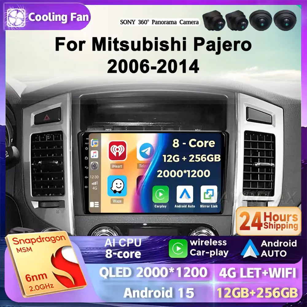 

2Din For Mitsubishi Pajero 4 V80 V90 2006 2007 2008 - 2014 4G Android 15 Car Stereo Radio Multimedia Video Player Navigation GPS