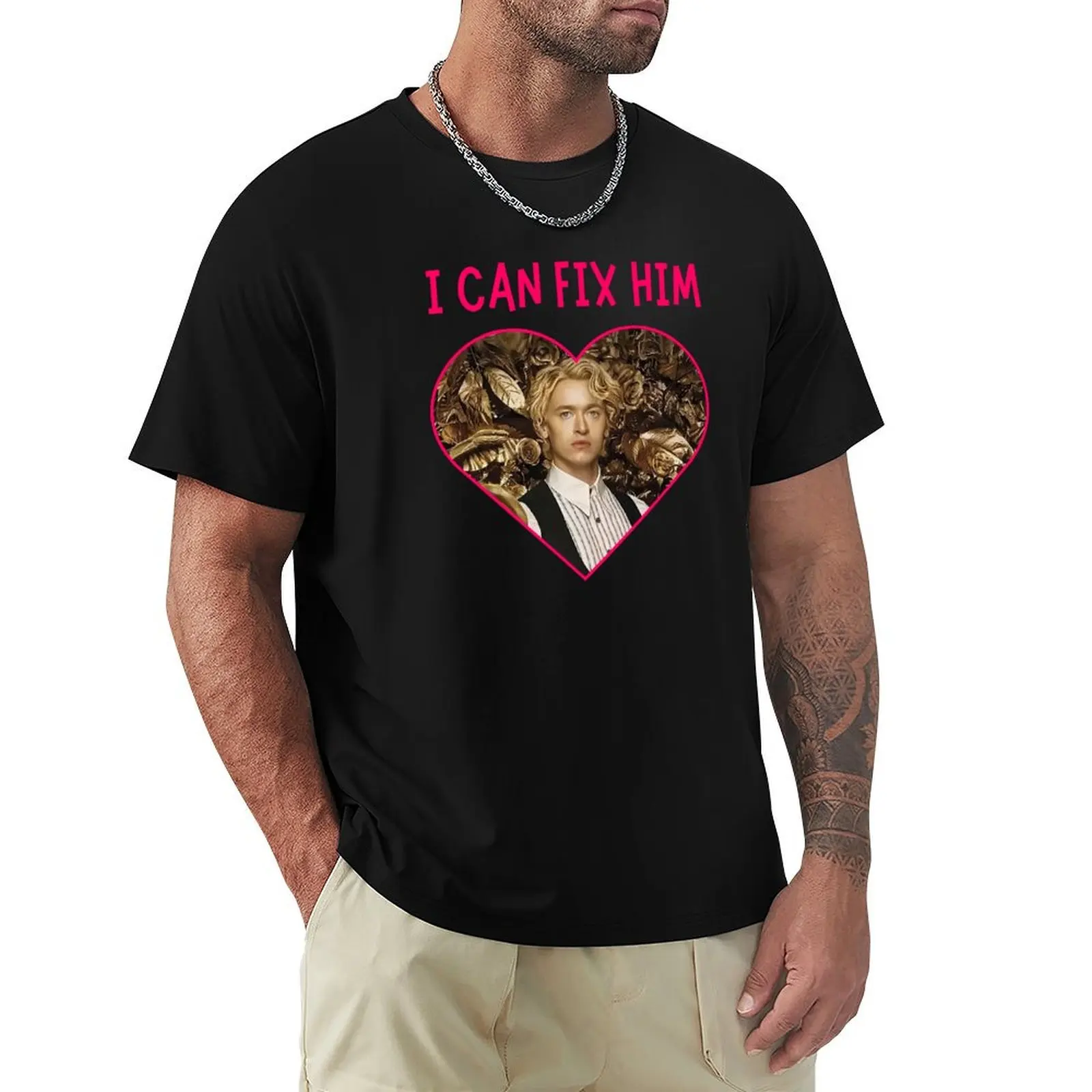 Coriolanus Snow I can fix him hunger games T-Shirt anime t shirts oversize T-Shirt