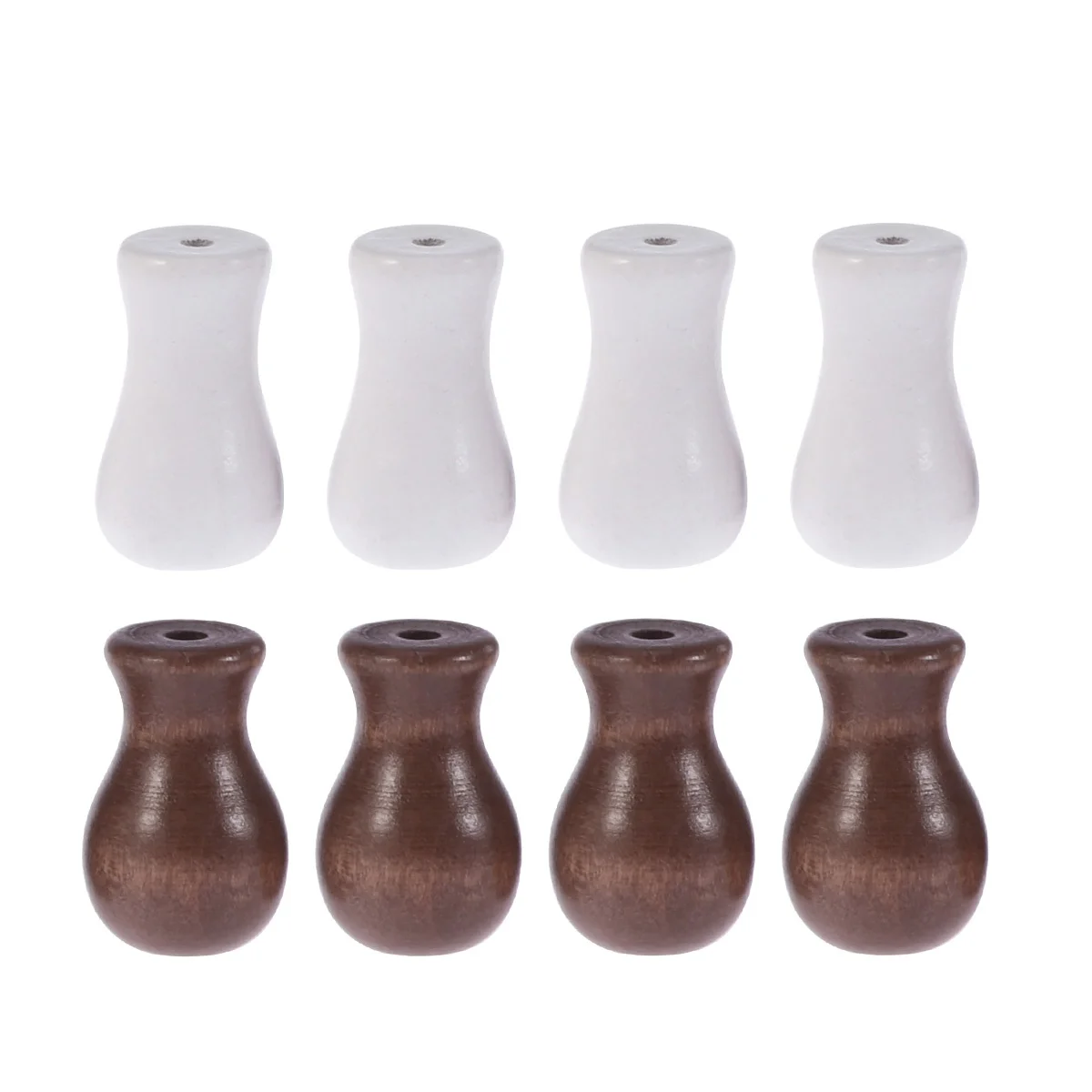 

8 Pcs Bamboo Roller Blind Accessories Wooden Knobs for Curtains Blinds Hanging Balls Repair Replacement Shades