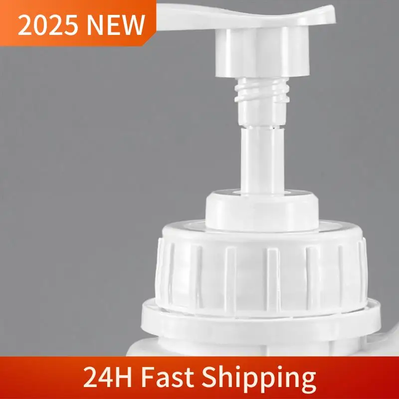 1 PCS Square Plastic Container With Pump Dispenser Milky White HDPE Travel Refillable Bottle