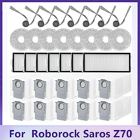 Replace  For ( Roborock Saros Z70 ) Vacuum Cleaner Part Main Side Brush Hepa Mop Cloth Filter Dust Bag Accessories Spare Parts