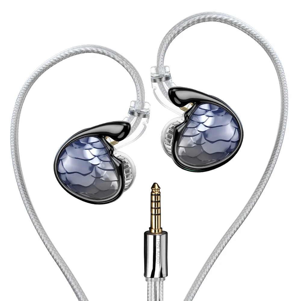 TRN Mermaid Oordopjes 1BA+1DD+2Planar Hybride Driver Headset In-Ear Monitor Hi-Fi Hoofdtelefoon