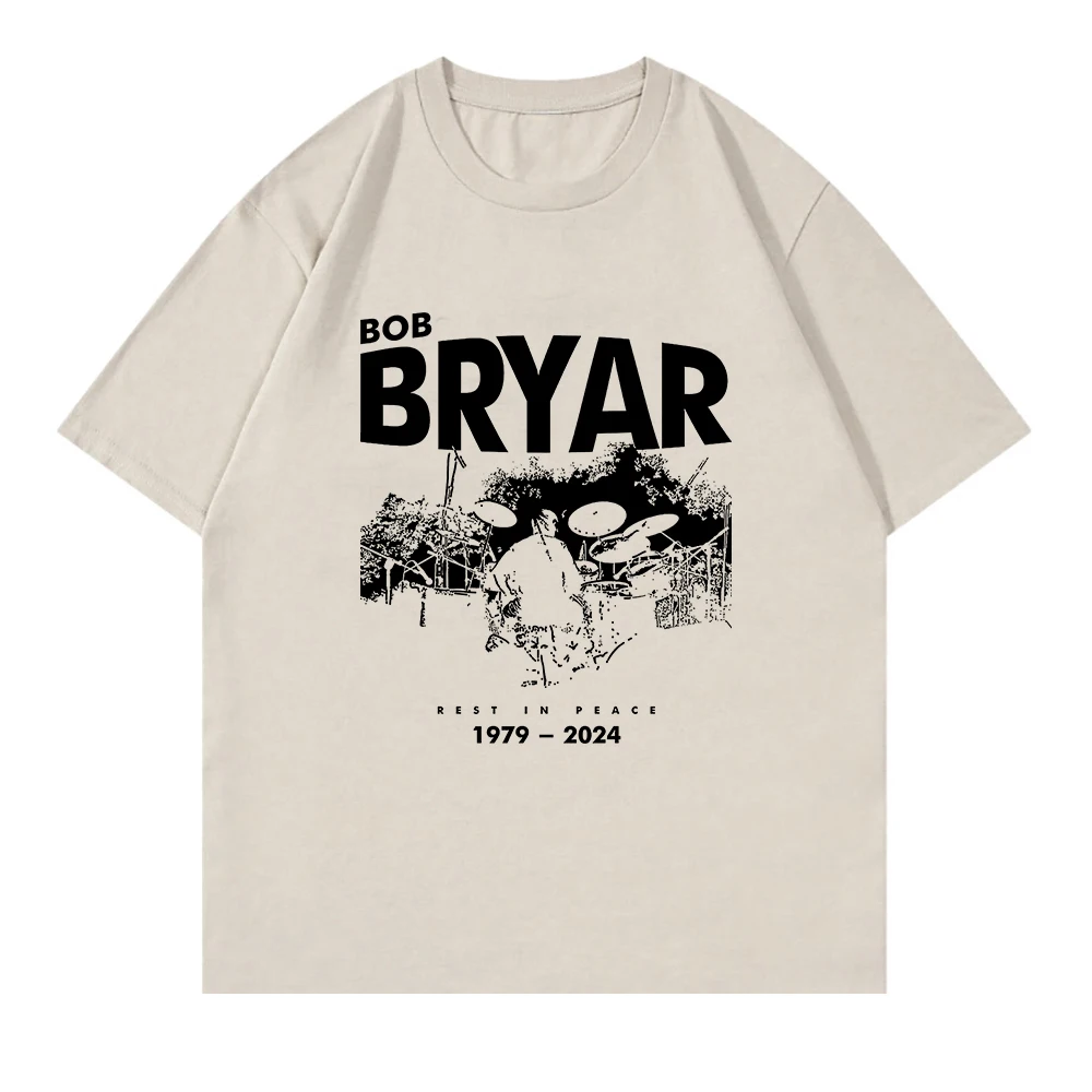 Rest in Peace Bob Bryar TShirt My Chemical Romance Men Clothing Harajuku Vintage Unisex High Quality Cotton Tops Fan Gift Tees