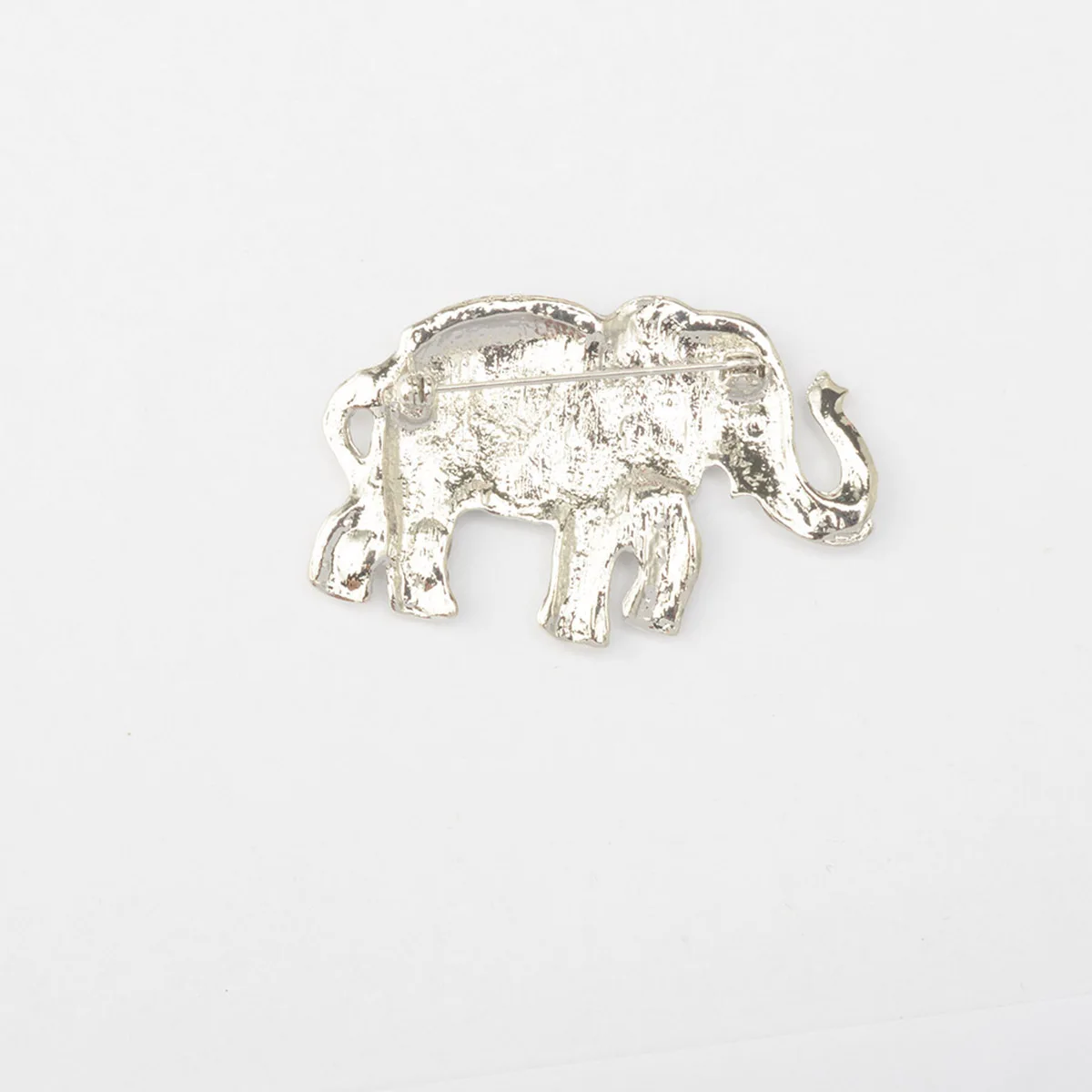 الفيل بروش دبوس حفلة عيد الميلاد هدية تفضل حجر الراين بروش الزخرفية للملابس أكياس الفضة خفيفة الوزن مشرق