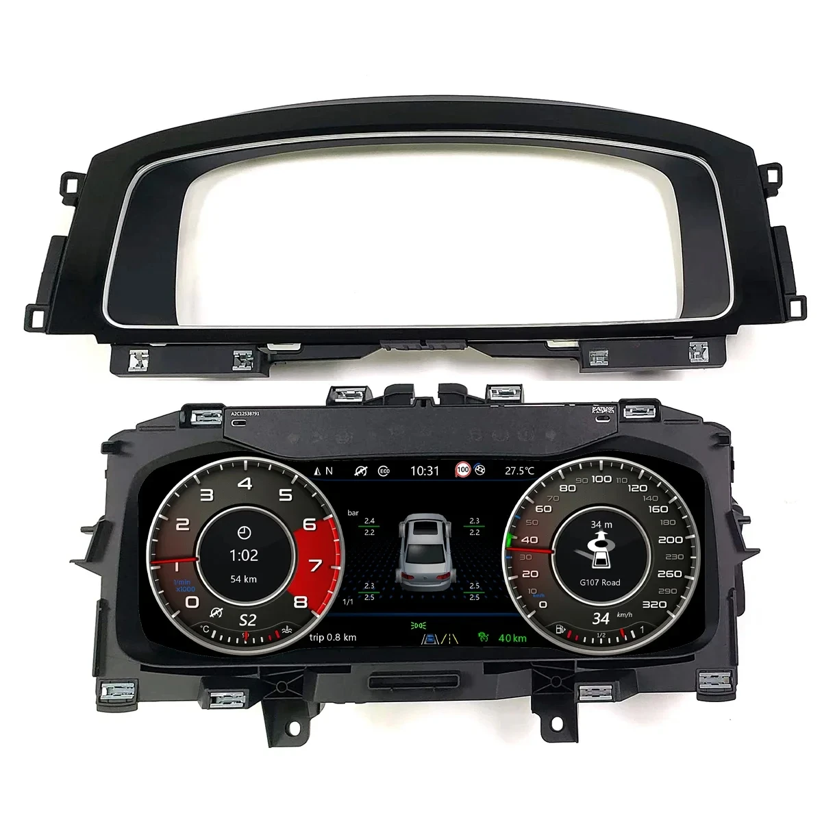 12.3''Digital Virtual Cockpit Instrument Cluster Gauge For VW Golf 6 7 MK7 Passat CC B7 B8 Tiguan Scirocco Jetta LCD Speedometer